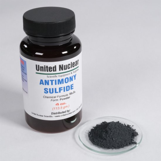 (image for) Antimony Sulfide (Trisulfide) - Click Image to Close