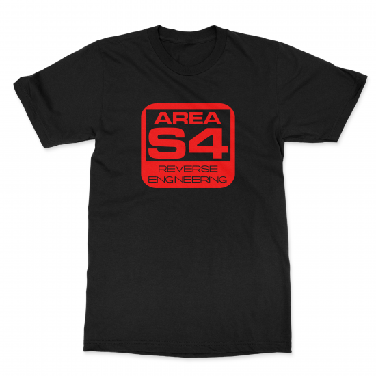 (image for) 'Area S4' Black T-Shirt - Click Image to Close