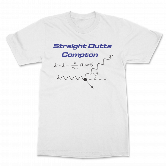 (image for) "Straight Outta Compton" White T-Shirt - Click Image to Close