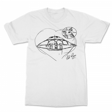 (image for) White 'Sport Model Sketch' T-Shirt
