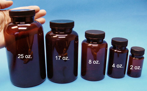 (image for) Amber PET Wide Mouth Jars - Click Image to Close