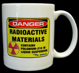 (image for) 'Liquid Radioactive Materials' Polonium-210 Coffee Mug