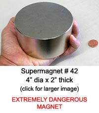 (image for) Supermagnet # 42 (4" x 2" Disc) - Click Image to Close