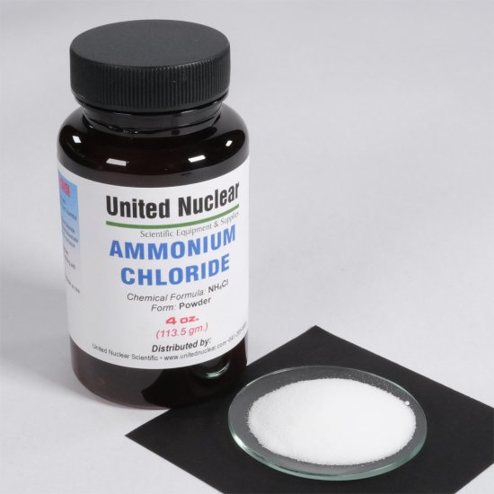 Ammonium Chloride - (NH4Cl) - 5 LB Highly Effective for use in Wood Burning,  Pyrotechnics, Veterinary, and Laboratories: : Industrial &  Scientific