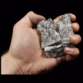 Antimony (Sb) Metal Chunks - 99.9%, 1 lb.