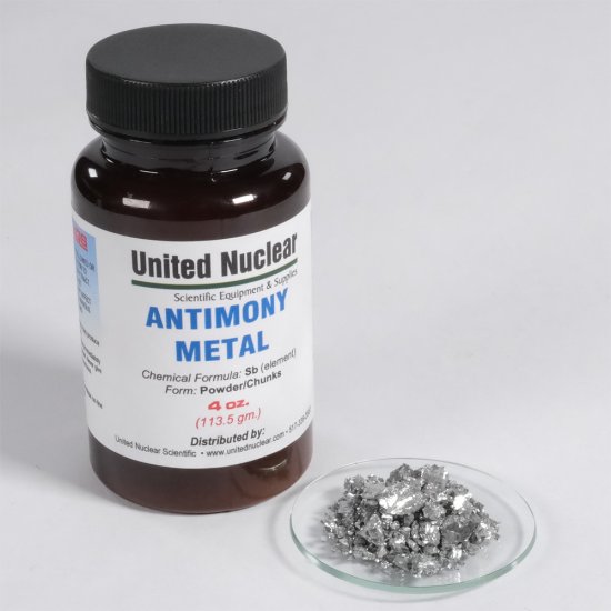 (image for) Antimony Metal - powder/chunks - Click Image to Close
