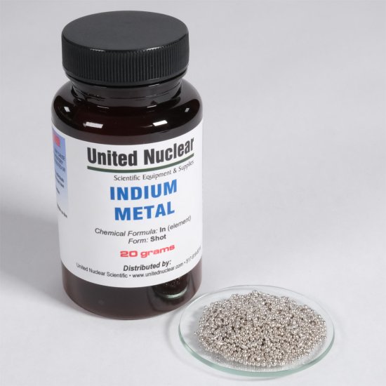 (image for) Indium Metal, shot - Click Image to Close