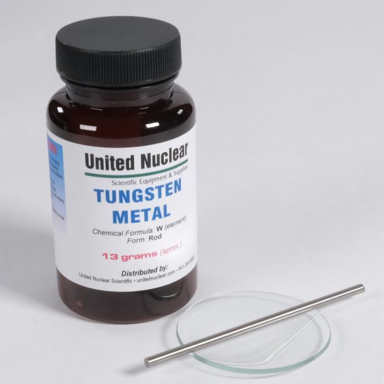 Tungsten Metal, thin rod : United Nuclear , Scientific Equipment