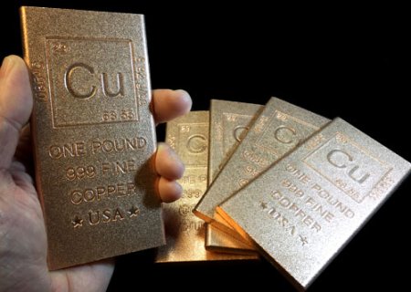 (image for) Copper Metal Ingot - 1 pound