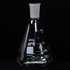 Erlenmeyer Flask 500ml, Graduated, Ground Glass Joint