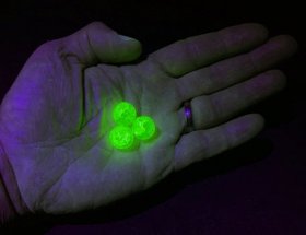 Radioactive Uranium Doped Marbles, small