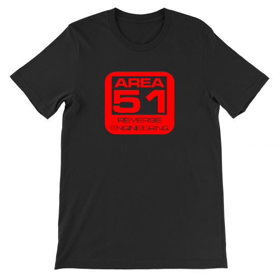 \'Area 51\' Black T-Shirt