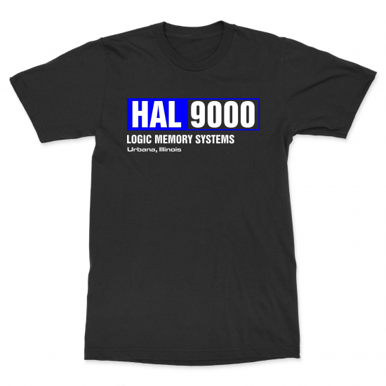 \'HAL9000\' Black T-Shirt