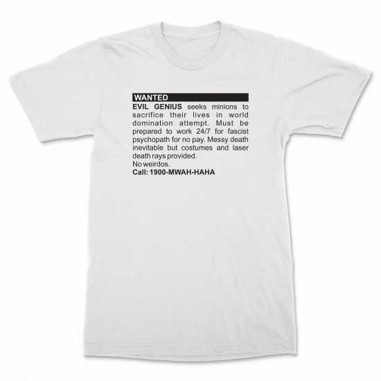 (image for) \"Evil Genius\" T-Shirt