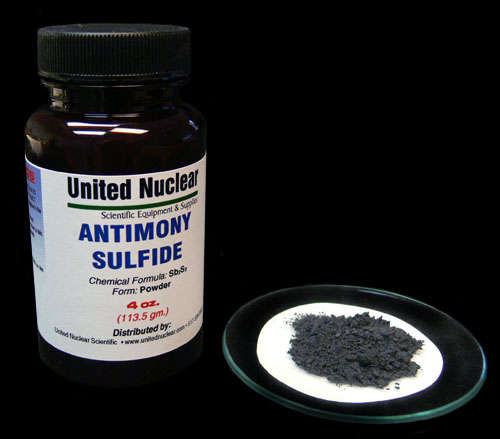 (image for) Antimony Sulfide (Trisulfide) - Click Image to Close