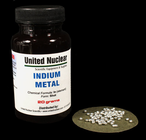(image for) Indium Metal, shot - Click Image to Close