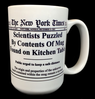 'Scientists Puzzled' Coffee Mug - Click Image to Close