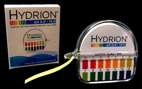 pH Test Paper, Wide Range - Hydrion brand