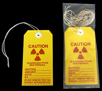 Radiation Warning Tags