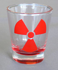 Radioactive Shot Glass