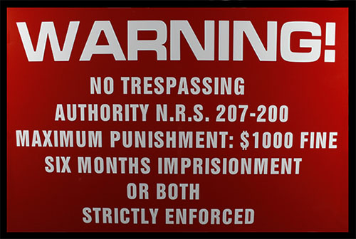 Area 51 \"Warning\" Sign