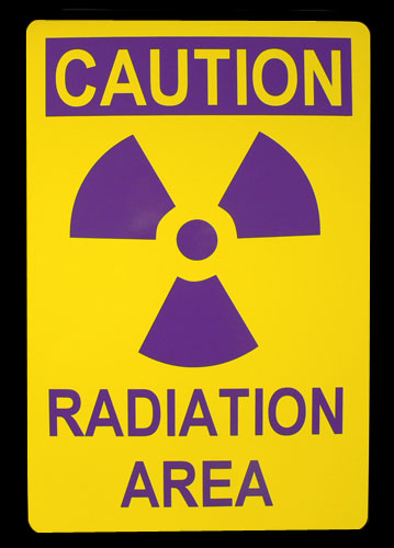 (image for) 'Radiation Warning' Sign - Click Image to Close