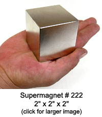 Supermagnet # 222 (2\" Cube)
