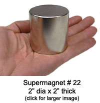 (image for) Supermagnet # 22 (2" x 2" Disc) - Click Image to Close