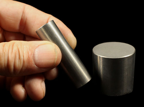 Tungsten Metal, large rod or cylinder - Click Image to Close