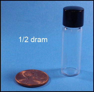 Glass Vials - micro size - pack of 3 - Click Image to Close